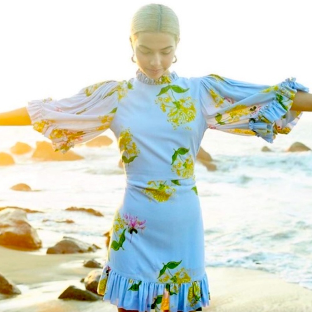 Cynthia Rowley Ruffle Mini Dress - Picture 2 of 4